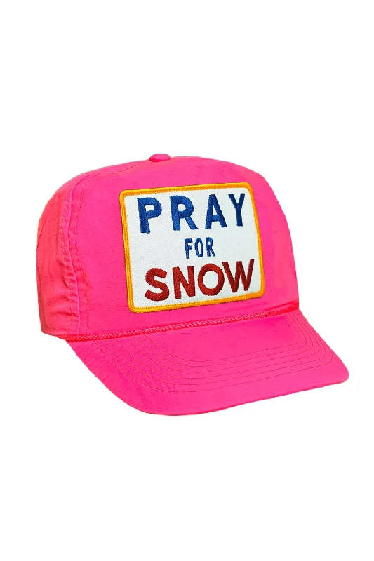 PRAY FOR SNOW - VINTAGE NYLON TRUCKER HAT