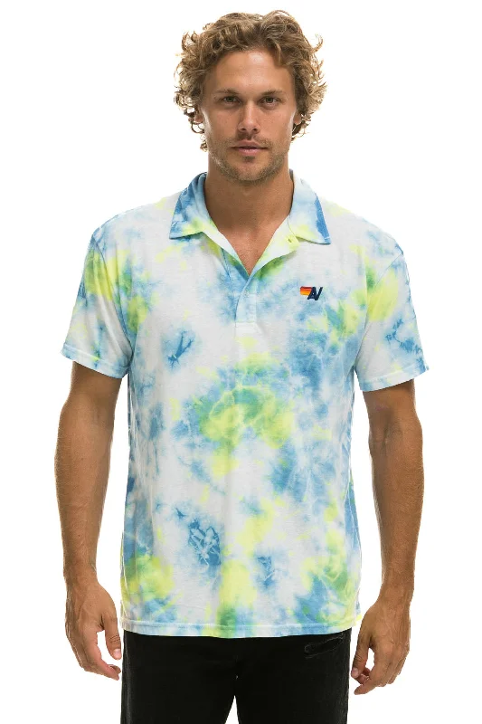 AVIATOR NATION POLO - TIE DYE YELLOW