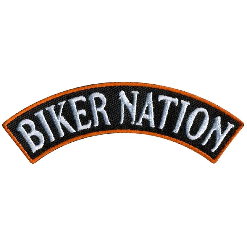 Hot Leathers Biker Nation 4” X 1” Top Rocker Patch PPM4184