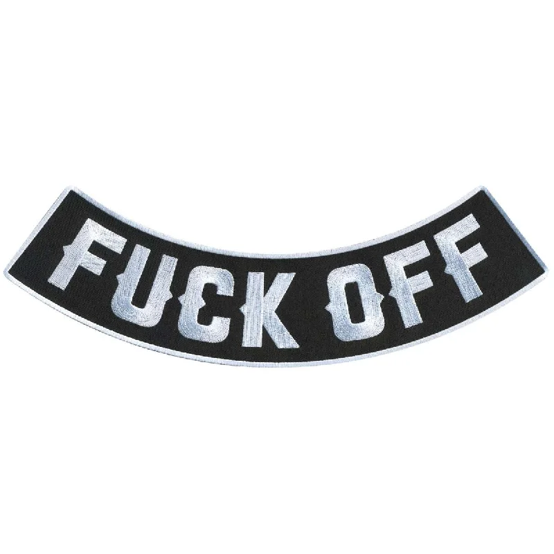 Hot Leathers Fuck Off 12” X 3” Bottom Rocker Patch PPM5193