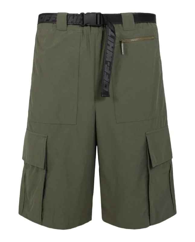 Off-White Mens Industrial Belt Cargo Shorts