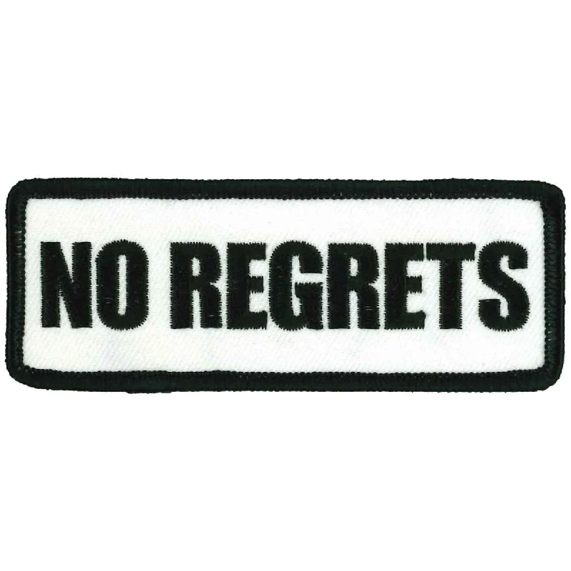 Hot Leathers No Regrets Patch 4" X 2" PPL9690