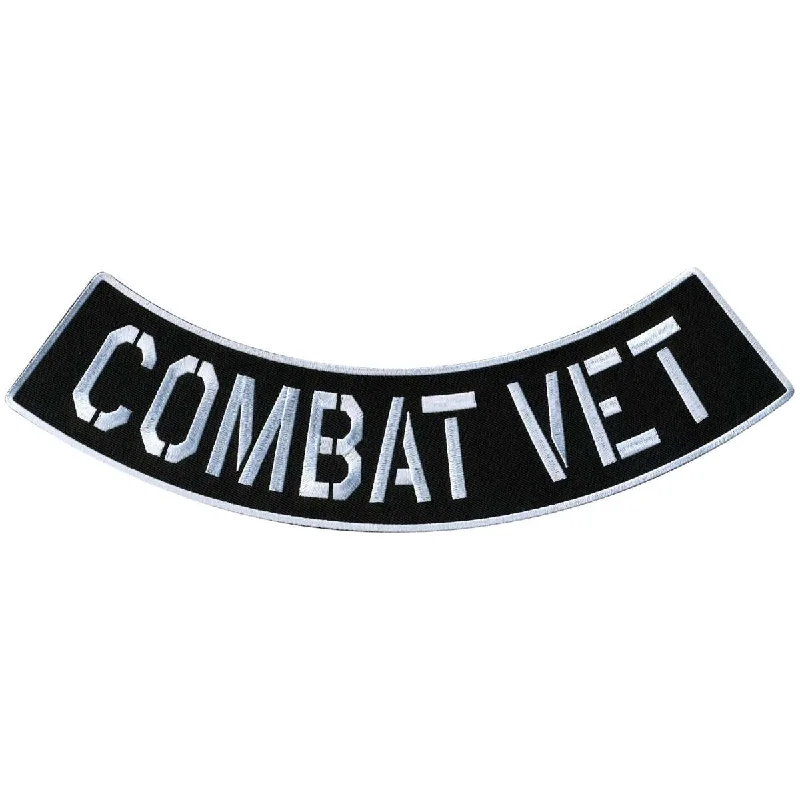 Hot Leathers Combat Vet 12” X 3” Bottom Rocker Patch PPM5173