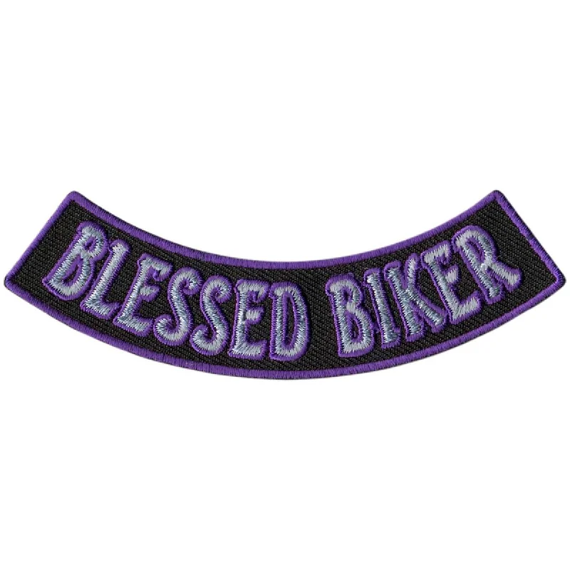 Hot Leathers Blessed Biker 4” X 1” Bottom Rocker Patch PPM5114