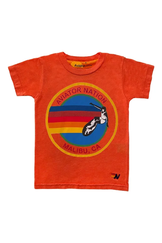 KID'S AVIATOR NATION MALBU TEE - ORANGE