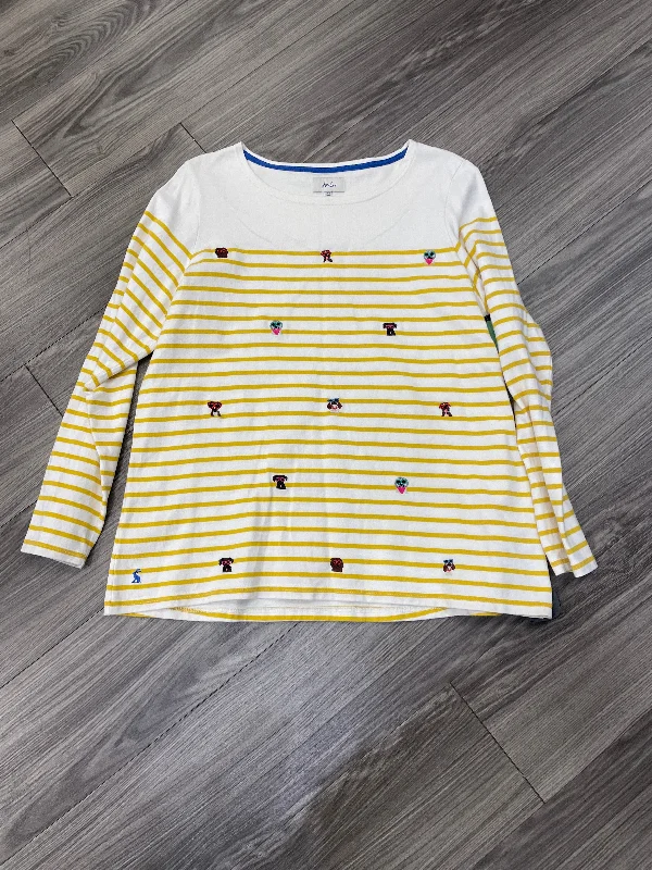 Top Long Sleeve By Joules In Striped Pattern, Size: 2x