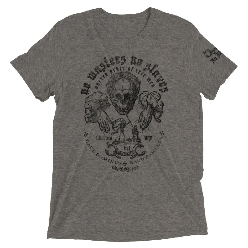 No Masters No Slaves Tri-Blend Track Shirt