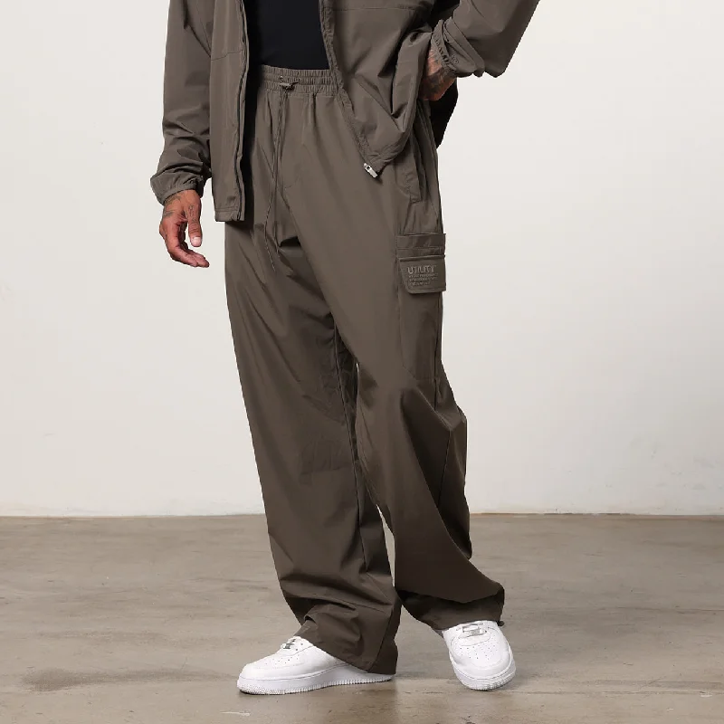 Vanquish Utility Brown Wide Leg Cargo Pants