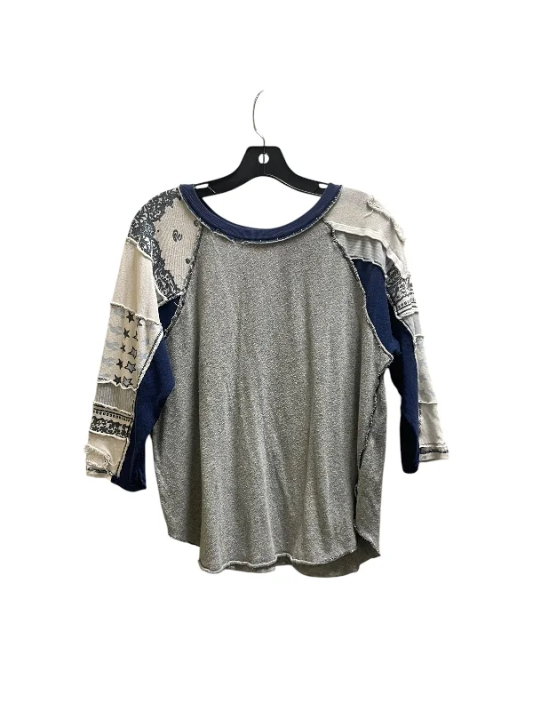 Top Long Sleeve By We The Free In Blue, Size: M