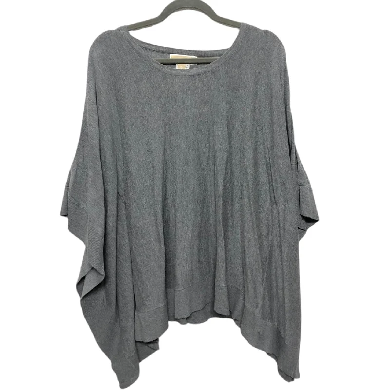 Top 3/4 Sleeve By Michael By Michael Kors In Grey, Size: Xl