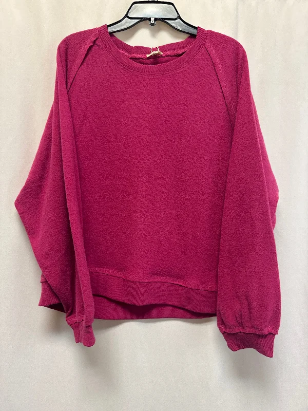 Top Long Sleeve By Jodifl In Pink, Size: Xl