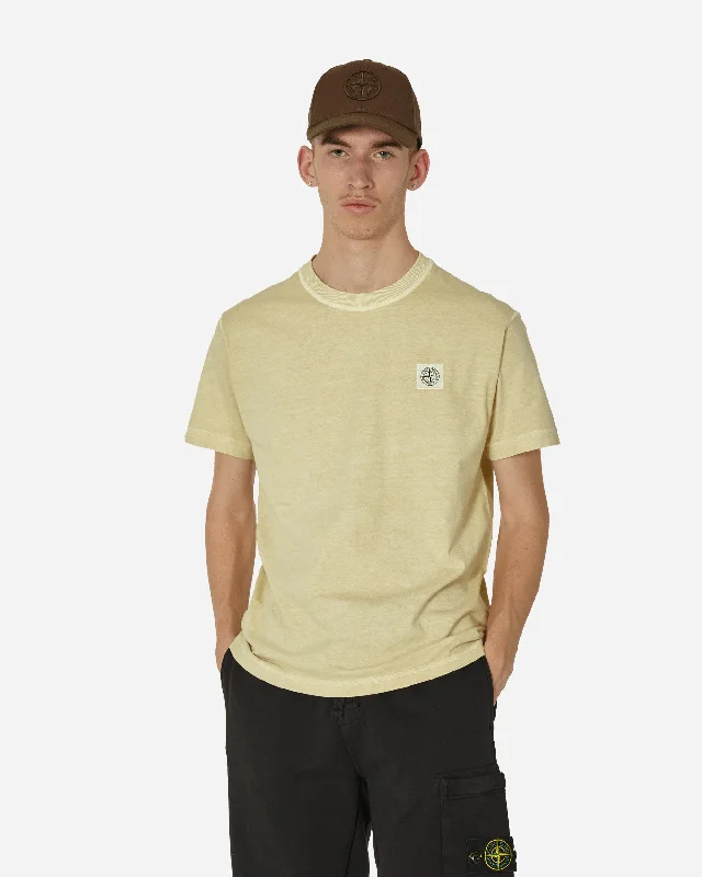 Garment Dyed Logo T-Shirt Natural Beige