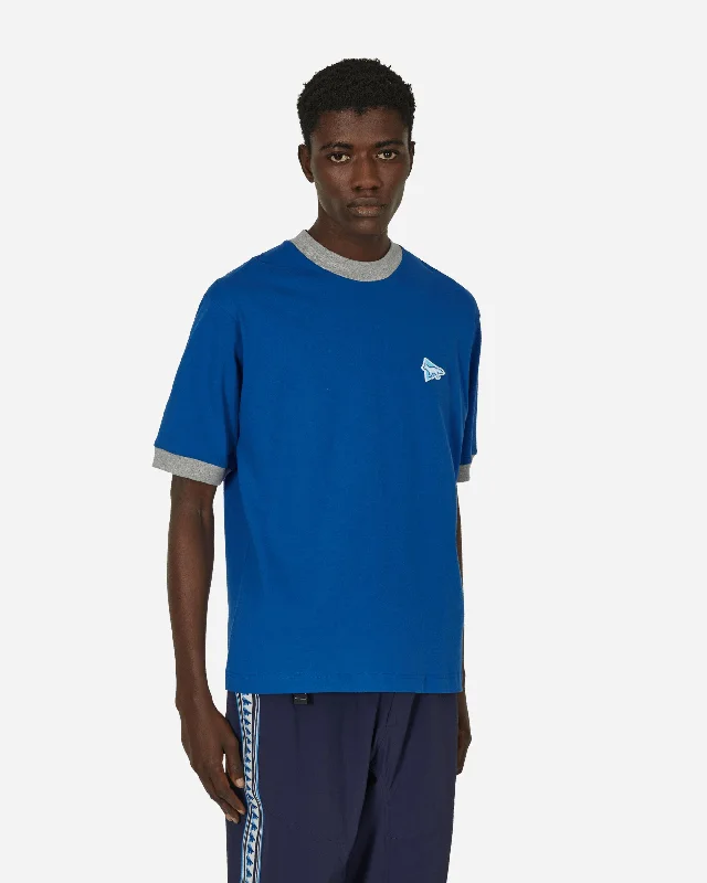 Maison Kitsuné Ringer Cotton T-Shirt Blue