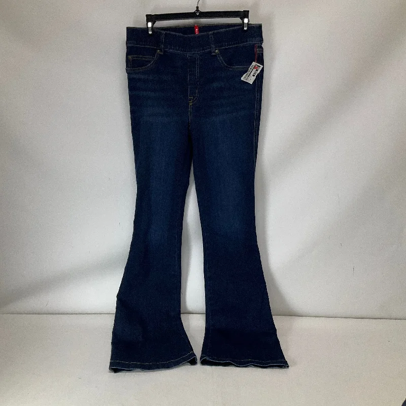 Jeans Flared By Spanx In Blue Denim, Size: M