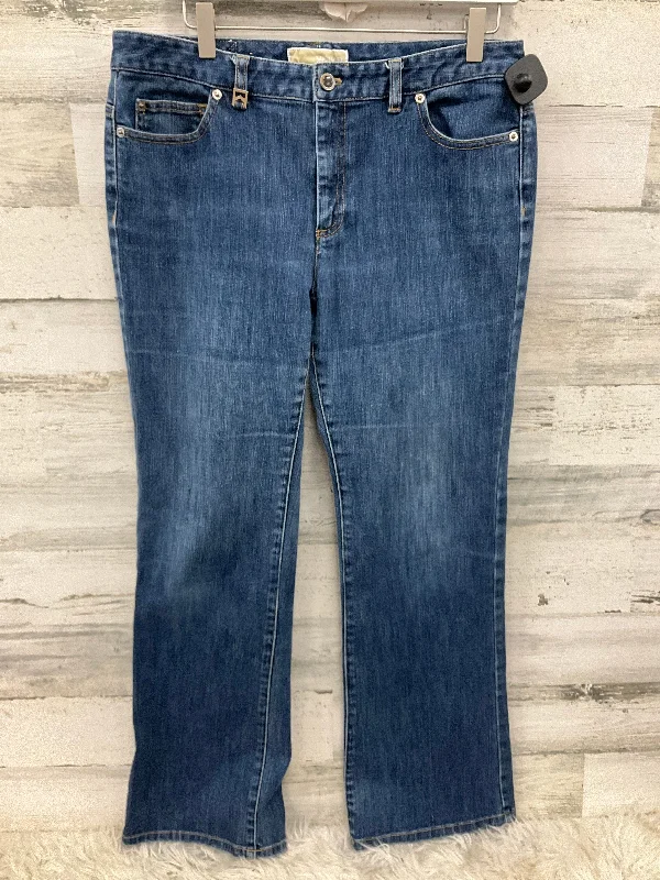 Jeans Flared By Michael By Michael Kors In Blue, Size: 12