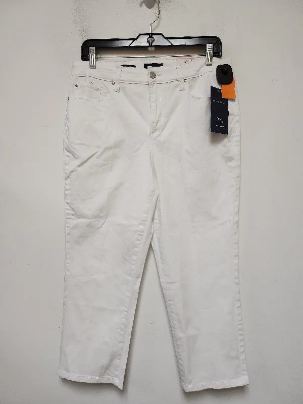 Jeans Cropped By Charter Club In White, Size: 10