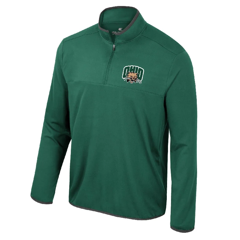 Ohio Bobcats Men's Green Quarter-Zip