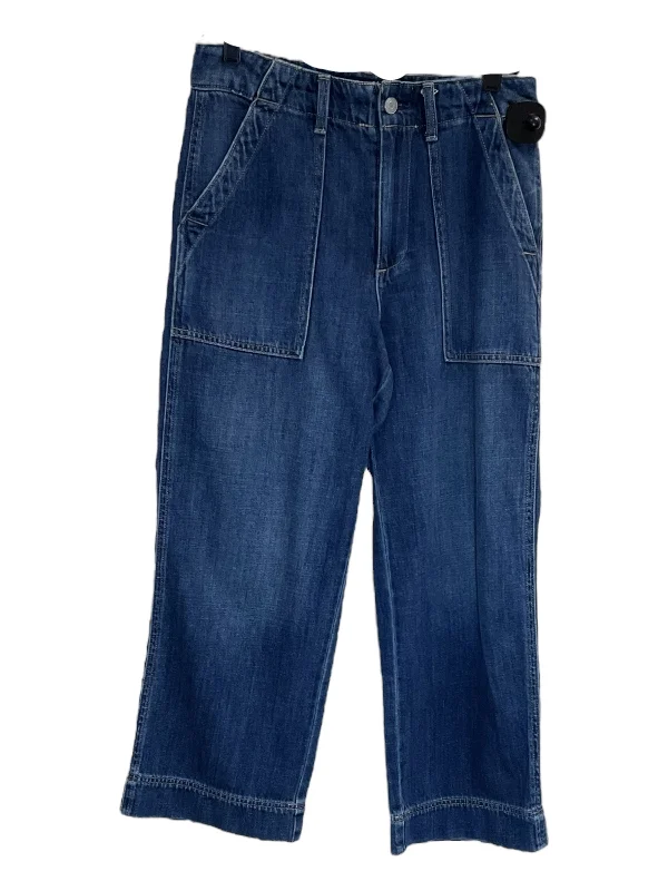 Jeans Wide Leg By Gap In Blue Denim, Size: 6