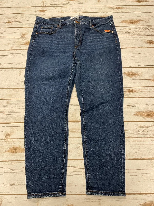 Jeans Skinny By Loft In Blue Denim, Size: 14