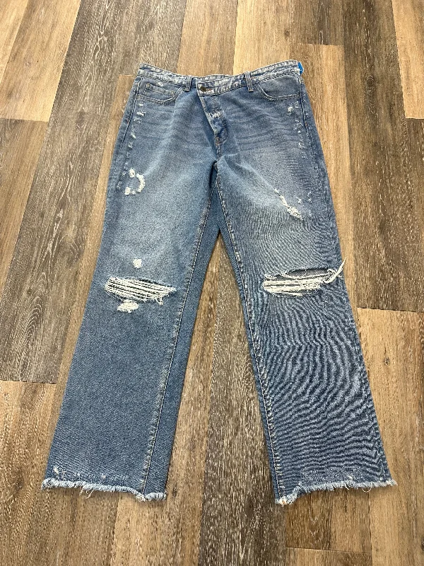 Jeans Straight By Flying Monkey In Blue Denim, Size: 8