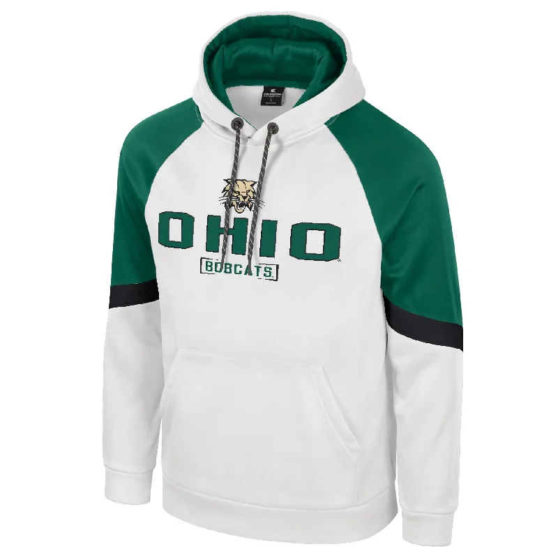 Ohio Bobcats Men's Green/White Logo Hoodie