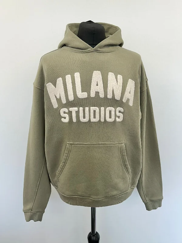 Cool Khaki Teddy Heavyweight Hoodie.