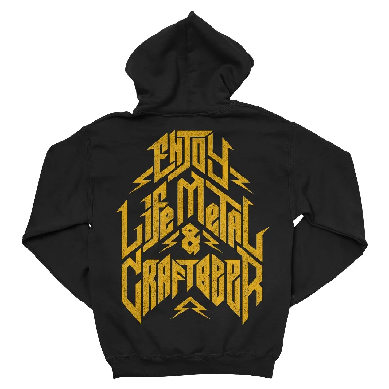 Vox&Hops "Enjoy Life, Metal & Craft Beer" Zip Hoodie