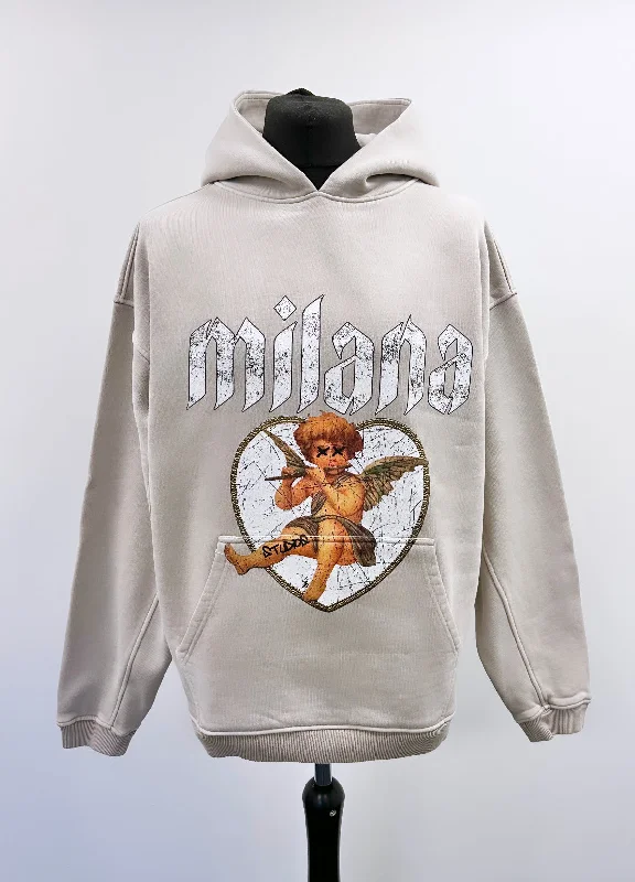 Washed Taupe Cherub Heavyweight Hoodie.