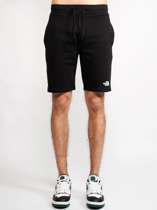 Shorts in Felpa di Cotone Nero